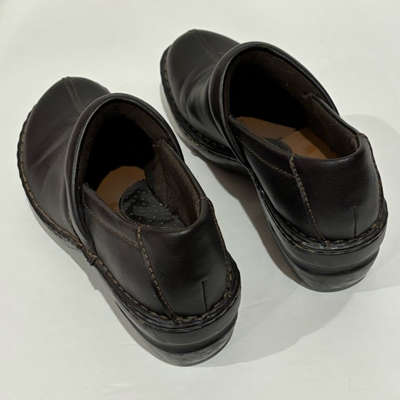 MERONA Women’s Slip On Casual Work Clogs - black & brown, size 7.5 - Picture 3 of 7